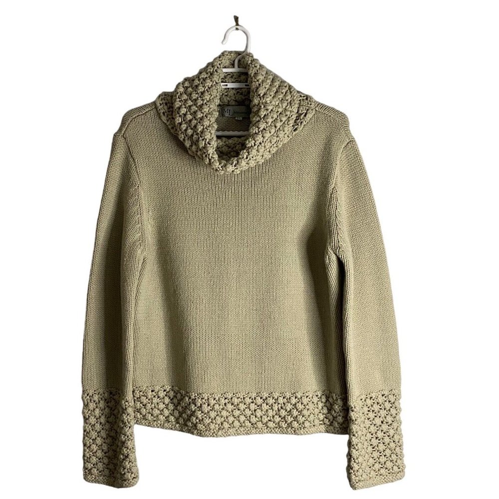 Cozy Cowl Neck Sweater - Beige